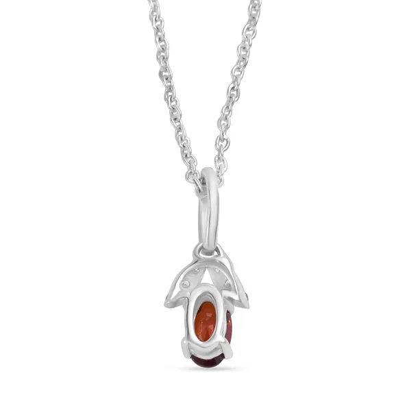 925_Silver_Pendant_With_Red_Cz_Gemstone_And_Sparkling_Accents