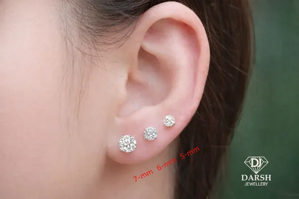 925_Silver_Stud_Earrings_With_White_Zircon_Stones