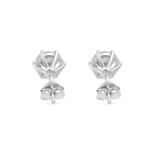 925_Silver_Stud_Earrings_With_White_Zircon_Stones