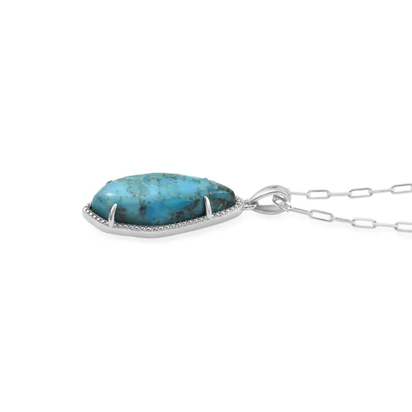 925_Sterling_Silver_Turquise_Pendant_Rhodium_Plated_925_Silver_Handmade_Gems_Pendant_Jewelry_Gift_For_Women_Minimalist_Jewelry