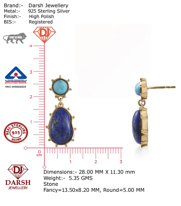 925_Silver_Motwomen_Of_Pearl_Designer_Earrings_With_Gold_Plating_Gift_For_Women