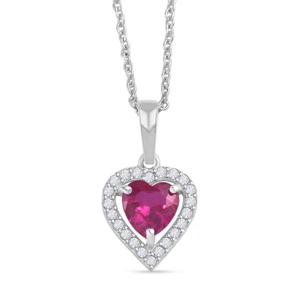 925_Silver_Heart_Pendant_Necklace_With_Ruby_Red_Gemstone_And_Halo_Design