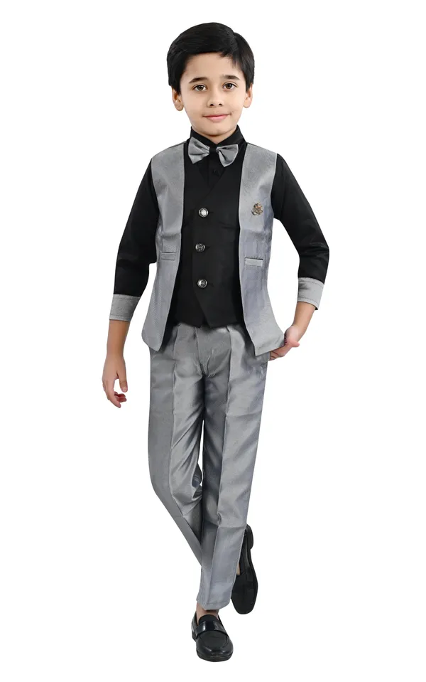 VALUE_CREATION_Boys_Self_Design_V-Neck_4_Piece_Cotton_Suit