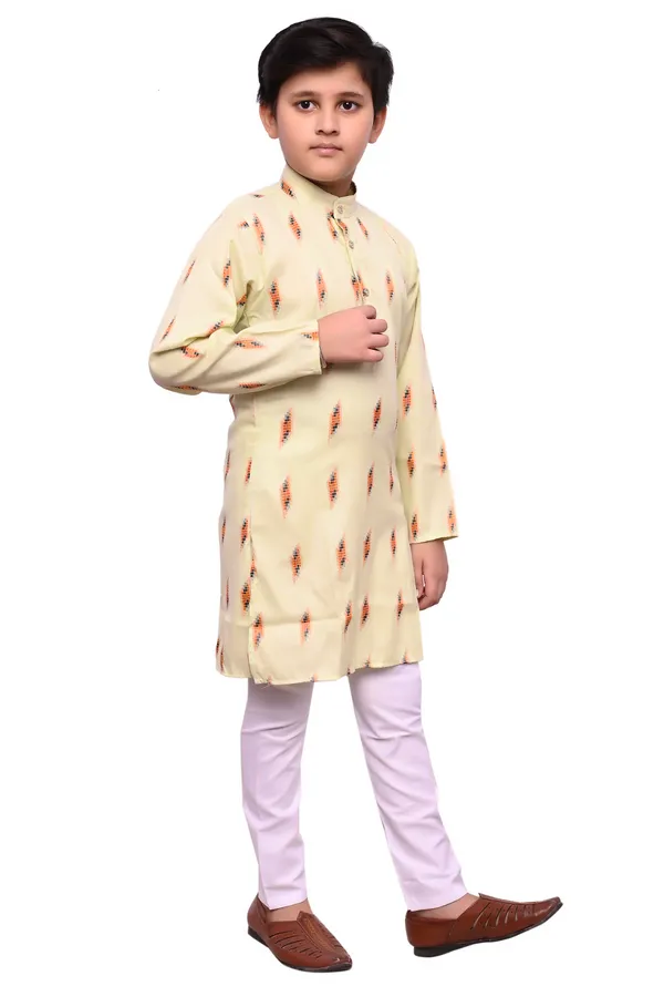 VALUE_CREATION_Boys_Printed_Straight_Kurta_With_Pyjamas