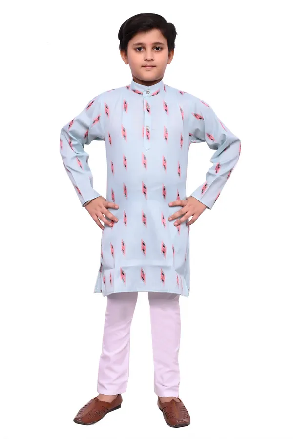 VALUE_CREATION_Boys_Printed_Straight_Kurta_With_Pyjamas