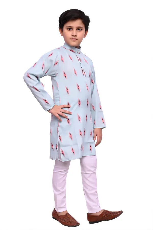 VALUE_CREATION_Boys_Printed_Straight_Kurta_With_Pyjamas