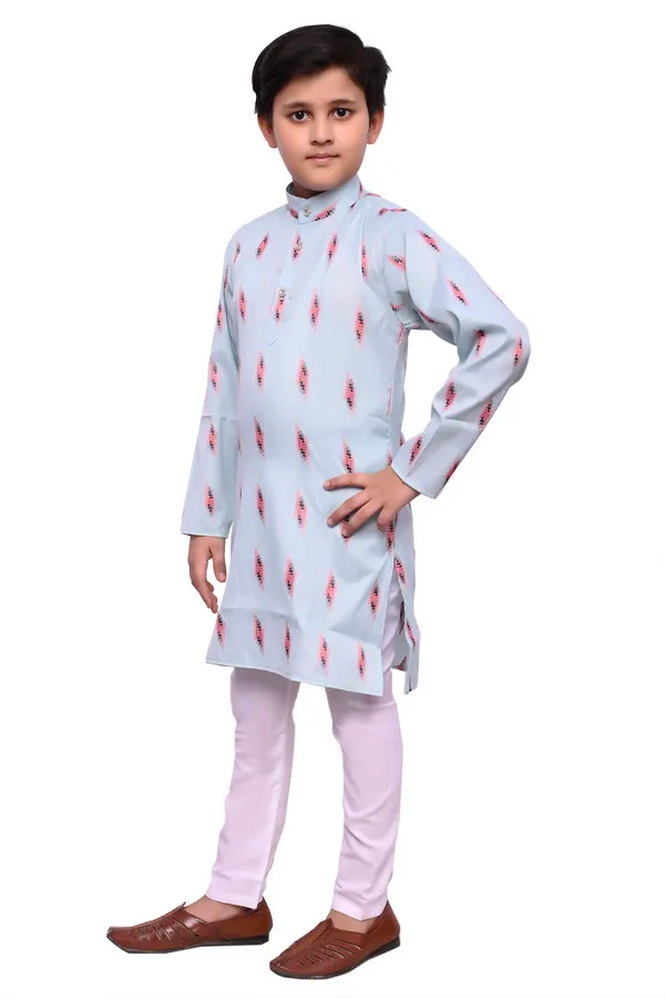 VALUE_CREATION_Boys_Printed_Straight_Kurta_With_Pyjamas