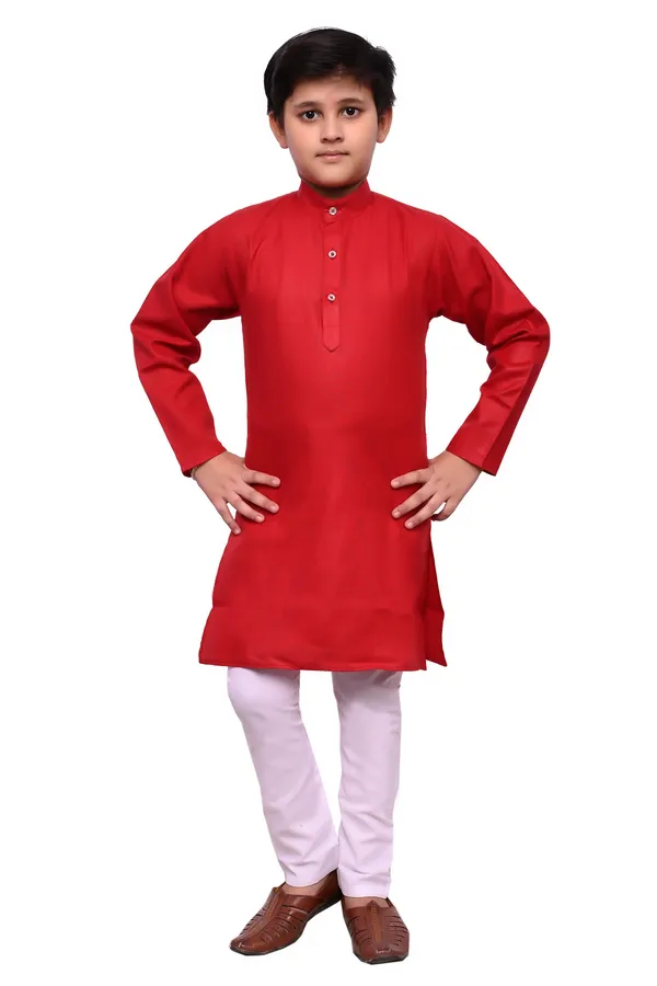 VALUE_CREATION_Boys_Mandarin_Collar_Neck_Kurta_With_Pyjamas_Sets