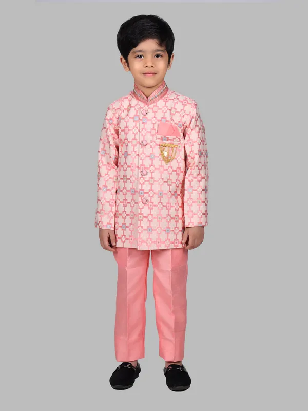 VALUE_CREATION_Boys_Floral_Printed_Kurta_with_Trousers