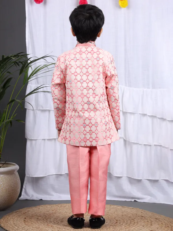 VALUE_CREATION_Boys_Floral_Printed_Kurta_with_Trousers