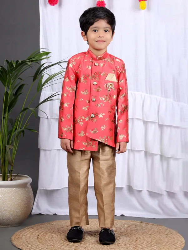 VALUE_CREATION_Boys_Floral_Printed_Kurta_with_Pyjama