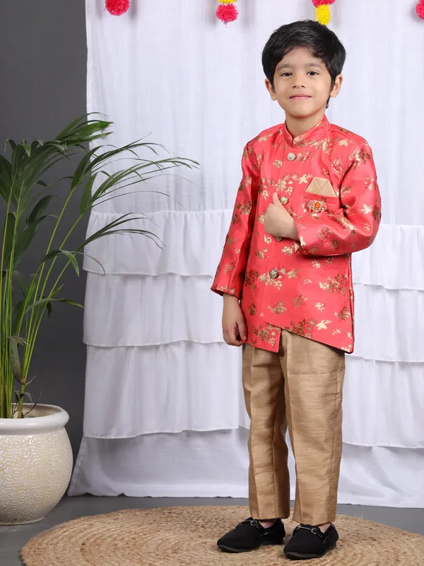 VALUE_CREATION_Boys_Floral_Printed_Kurta_with_Pyjama