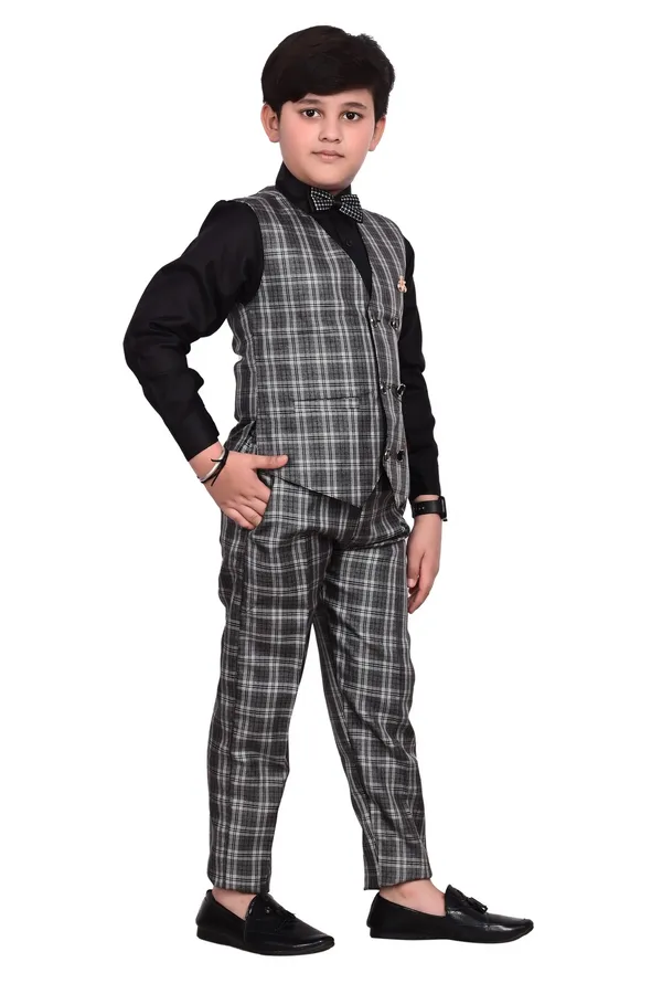 VALUE_CREATION_Boys_Checked_3_Piece_Suits