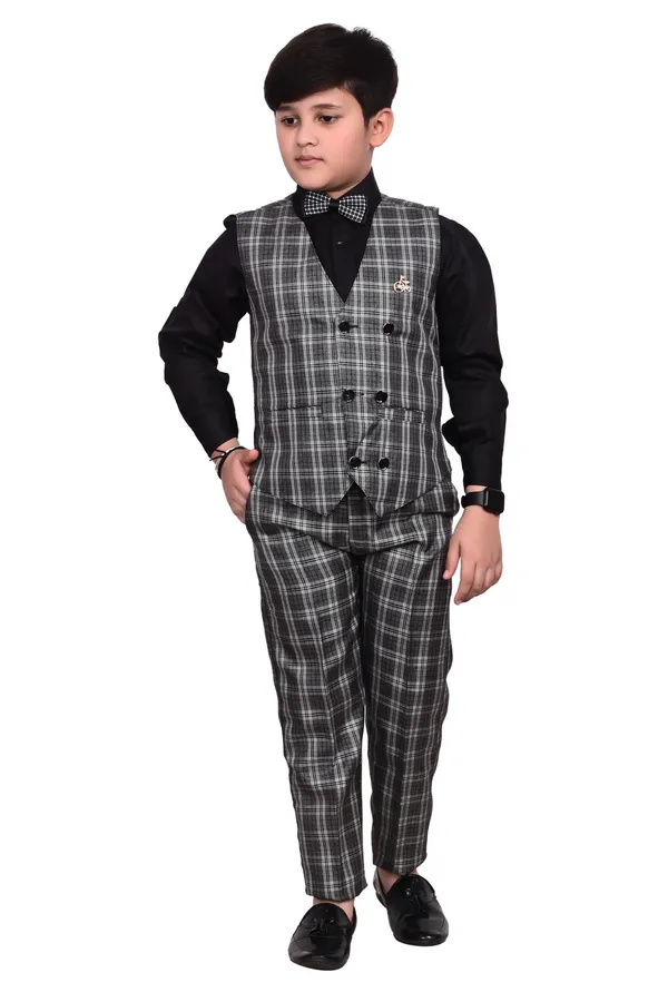 VALUE_CREATION_Boys_Checked_3_Piece_Suits