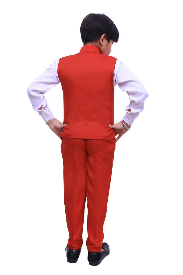 VALUE_CREATION_Boys_Mandarin_Collar_Single-Breasted_3-Piece_Suit