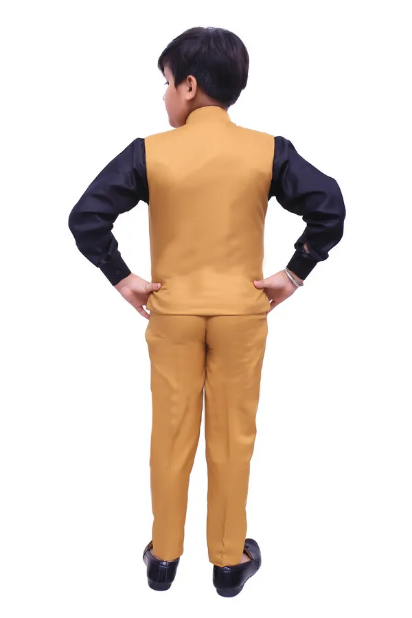 VALUE_CREATION_Boys_Mandarin_Collar_Single-Breasted_3-Piece_Suit