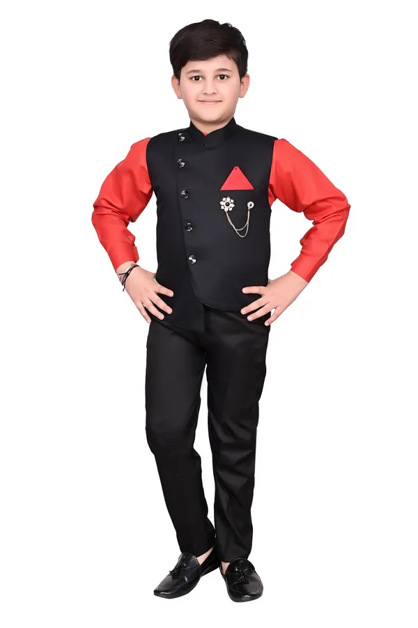 VALUE_CREATION_Boys_Mandarin_Collar_3-Piece_Suits