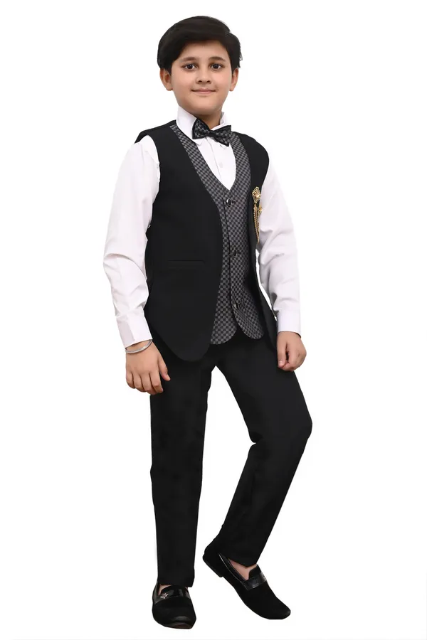 VALUE_CREATION_Boys_Self_Design_V-Neck_Single-Breasted_3-Piece_Suit