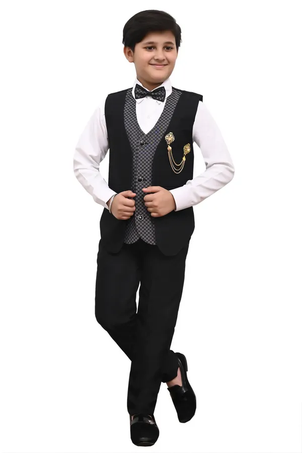 VALUE_CREATION_Boys_Self_Design_V-Neck_Single-Breasted_3-Piece_Suit