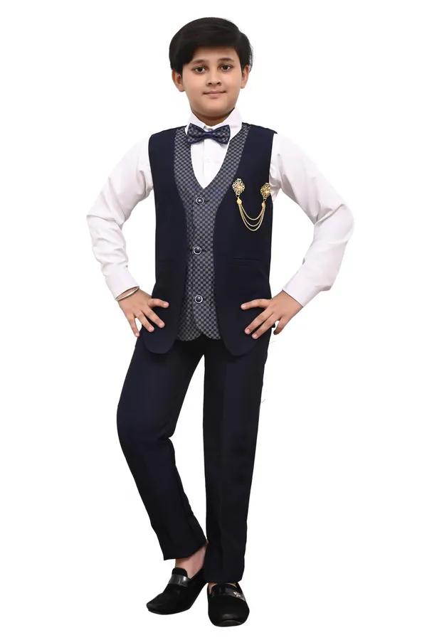 VALUE_CREATION_Boys_Self_Design_V-Neck_Single-Breasted_3-Piece_Suit
