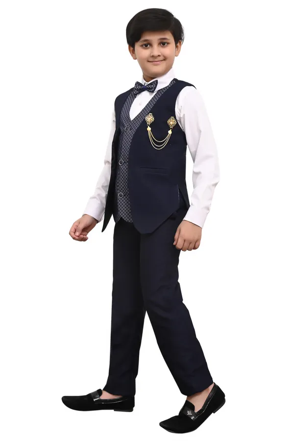 VALUE_CREATION_Boys_Self_Design_V-Neck_Single-Breasted_3-Piece_Suit