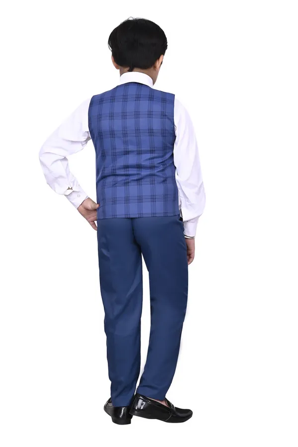 VALUE_CREATION_Boys_Checked_Waistcoat_Shirt_&_Trousers_3-Piece_Suit