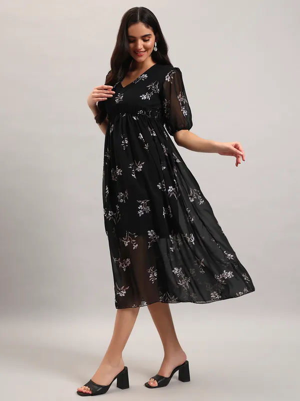 VALUE_CREATION_Floral_Print_Georgette_A-Line_Midi_Dress