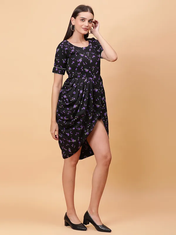 VALUE_CREATION_Floral_Print_Crepe_A-Line_Dress