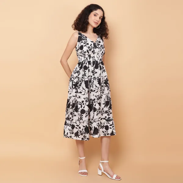 VALUE_CREATION_Floral_Print_Crepe_A-Line_Dress