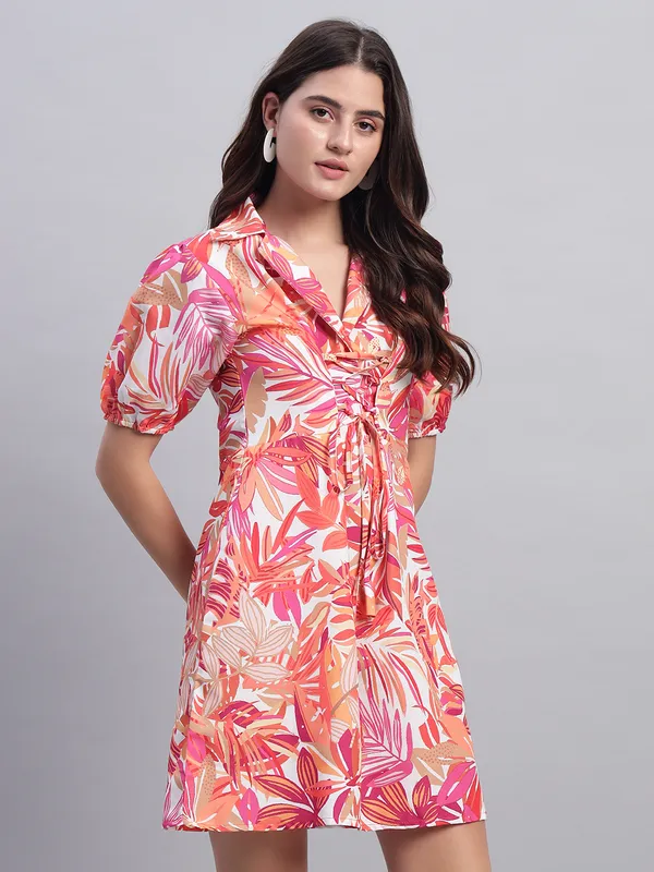VALUE_CREATION_Floral_Print_Bishop_Sleeve_Shirt_Three-Quarter_Dress