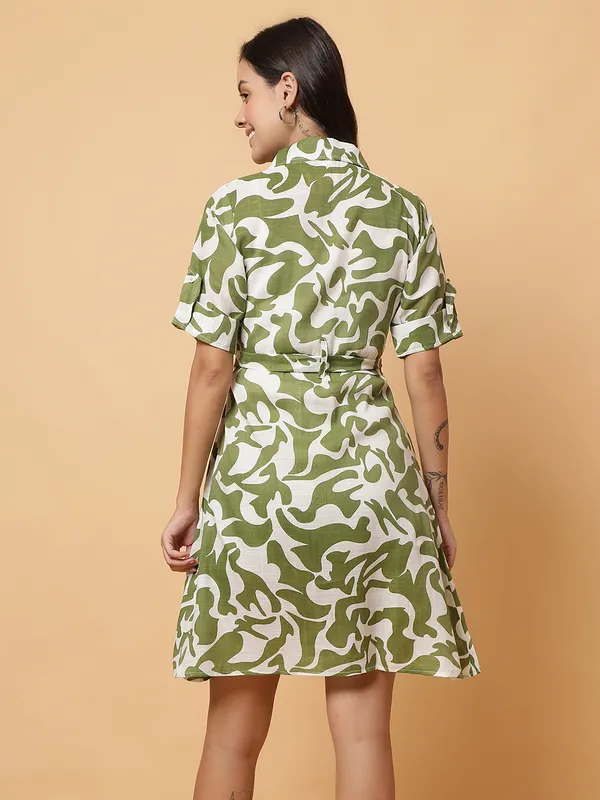 VALUE_CREATION_Floral_Print_Shirt_Three-Quarter_Dress