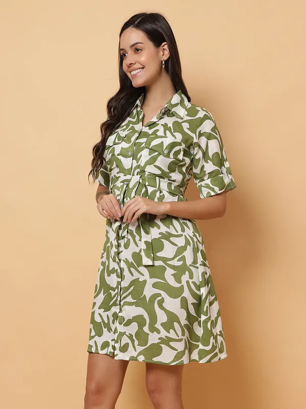 VALUE_CREATION_Floral_Print_Shirt_Three-Quarter_Dress