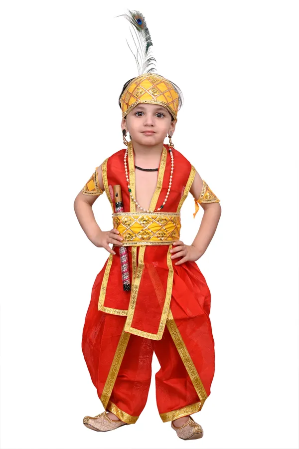 Value_Creation_Krishna_Dress,Makhan_Chor_Kids_Costume_Wear,Kanha_Janmasthmi_Costume_Kids_Costume_Wear