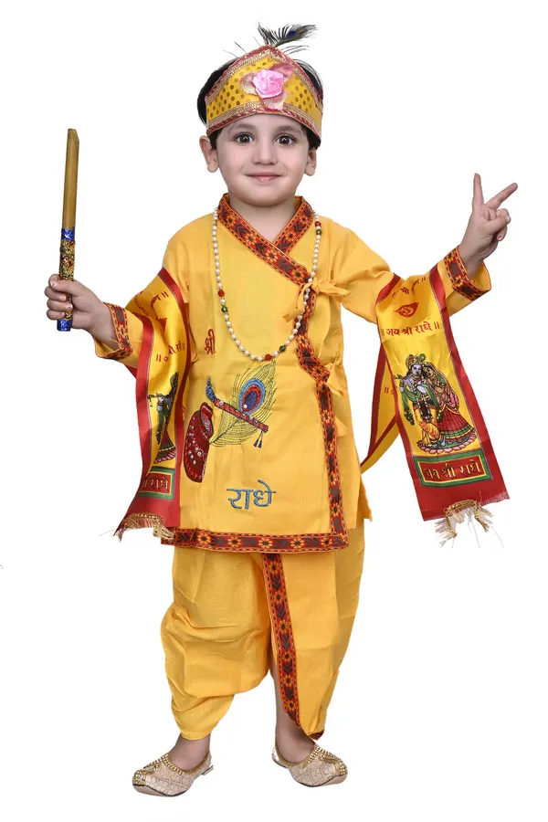 Value_Creation_Makhan_Chor_Kids_Costume_Wear,Kanha_Janmasthmi_Costume_Dress_Kids_Costume_Wear