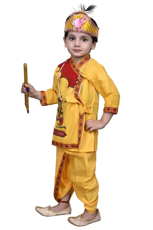 Value_Creation_Makhan_Chor_Kids_Costume_Wear,Kanha_Janmasthmi_Costume_Dress_Kids_Costume_Wear
