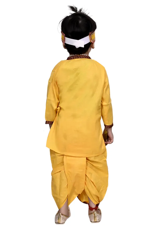 Value_Creation_Krishna_Dress,Makhan_Chor_Kids_Costume_Wear,Kanha_Janmasthmi_Costume_Kids_Costume_Wear