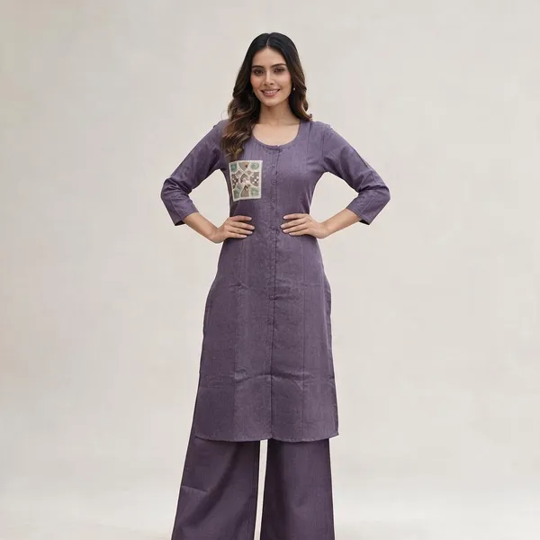 Purple_Straight_Kurta_Set_For_Women