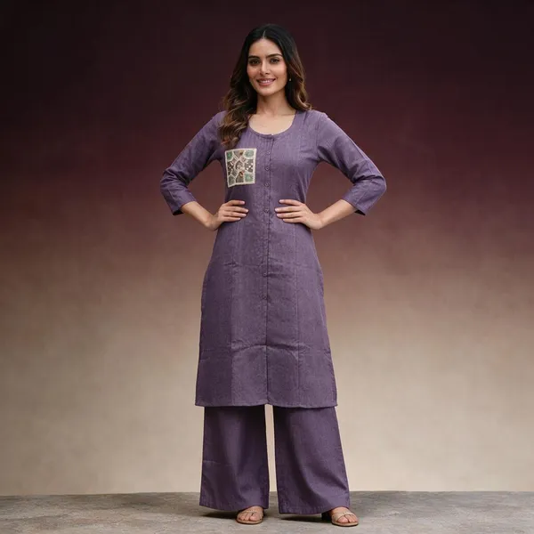 Purple_Straight_Kurta_Set_For_Women
