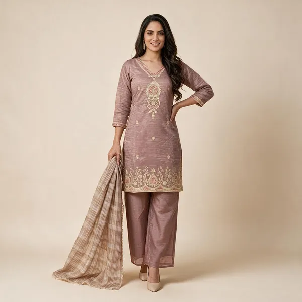 Mauve_Embroidered_Straight_Kurta_Set_For_Women
