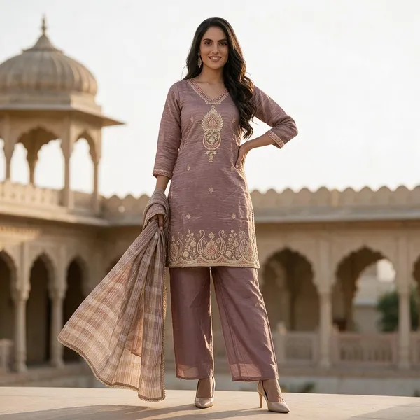 Mauve_Embroidered_Straight_Kurta_Set_For_Women