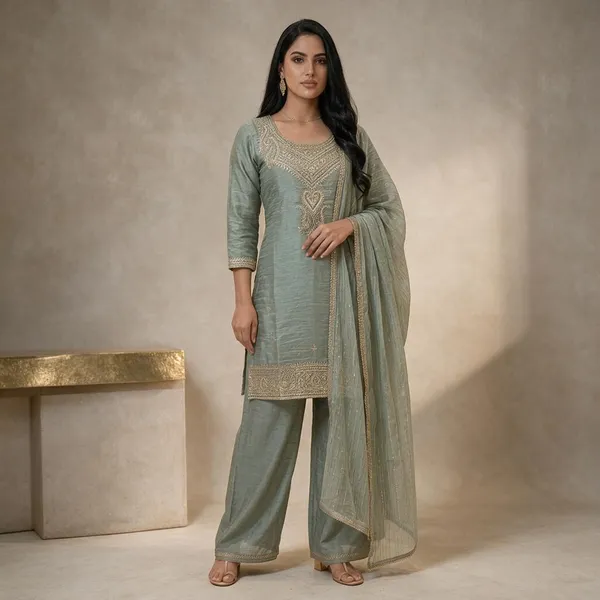 Sage_Green_Embroidered_Straight_Suit_Set_For_Women