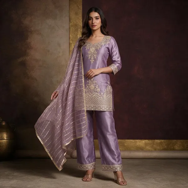 Lavender_Embroidered_Straight_Suit_Set_For_Women