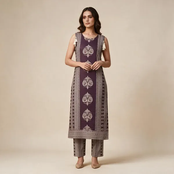 Purple_Printed_Straight_Kurta_Set_For_Women