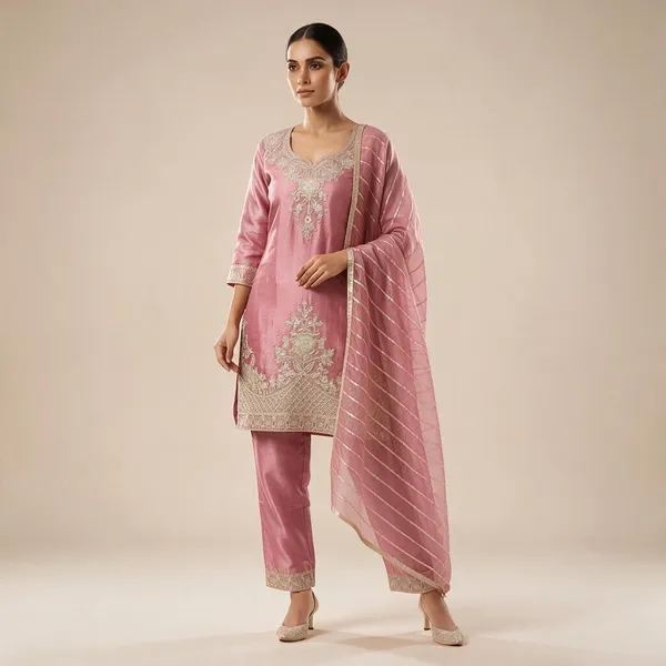 Pink_Embroidered_Ethnic_Suit_Set_For_Women