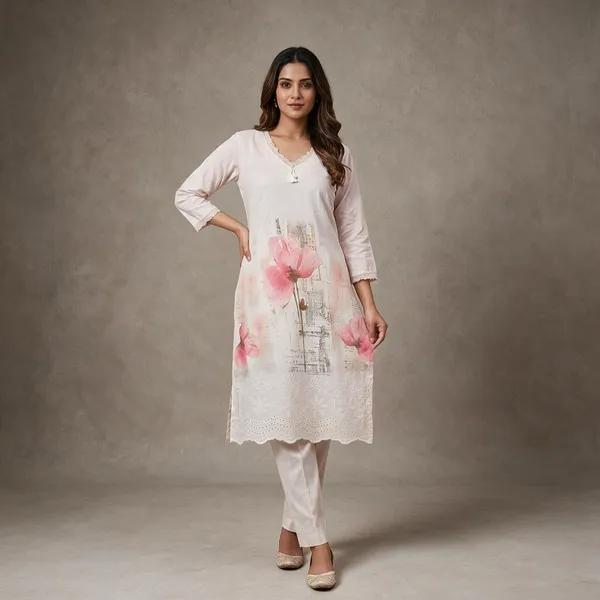 White_Printed_Straight_Kurta_Set_For_Women