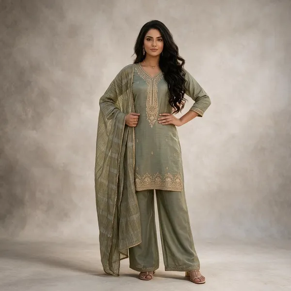 Sage_Green_Embroidered_Kurta_Set_For_Women