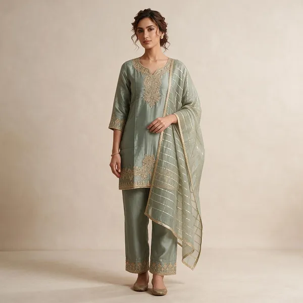 Sage_Green_Embroidered_Straight_Kurta_Set_For_Women