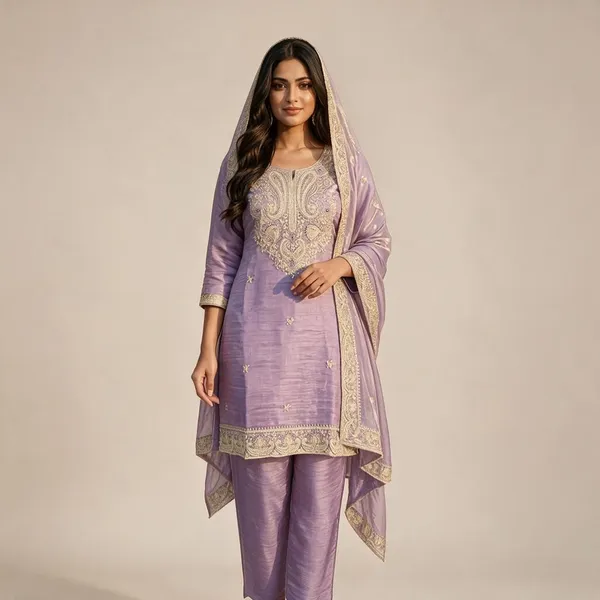 Lavender_Embroidered_Straight_Suit_Set_For_Women