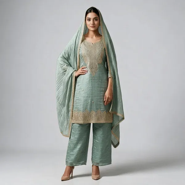 Sage_Green_Embroidered_Kurta_Set_For_Women