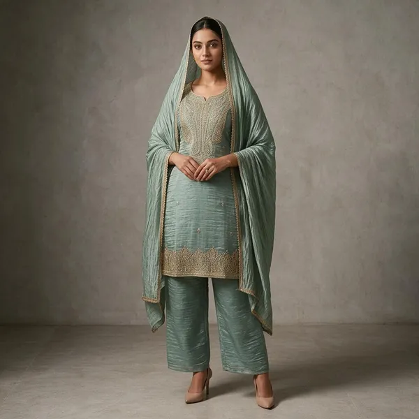 Sage_Green_Embroidered_Kurta_Set_For_Women